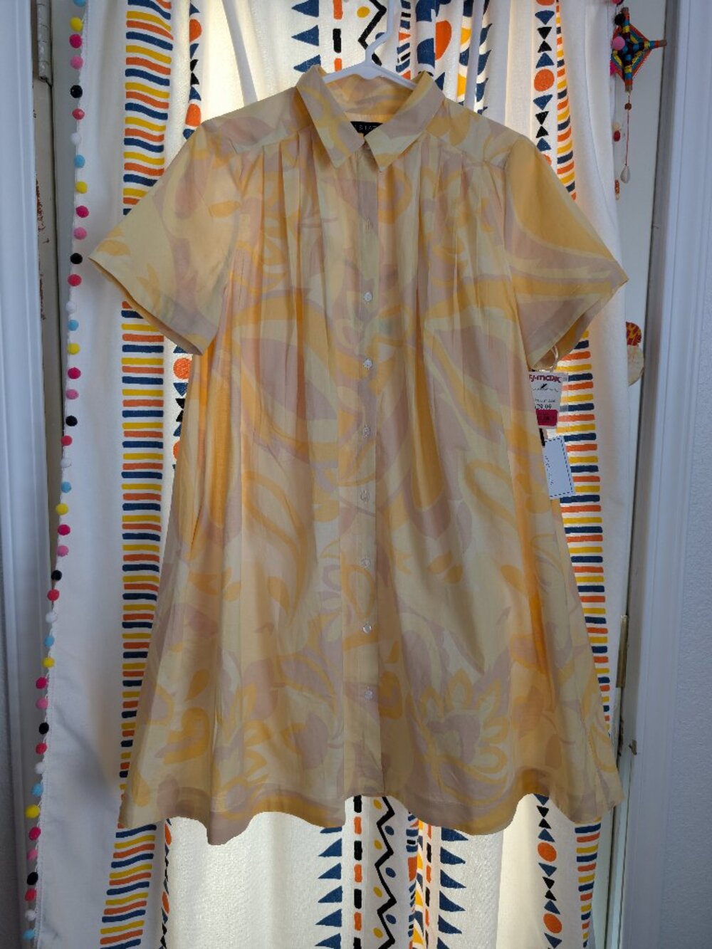 1. State Banydoll Dress Floral Yellow NWT